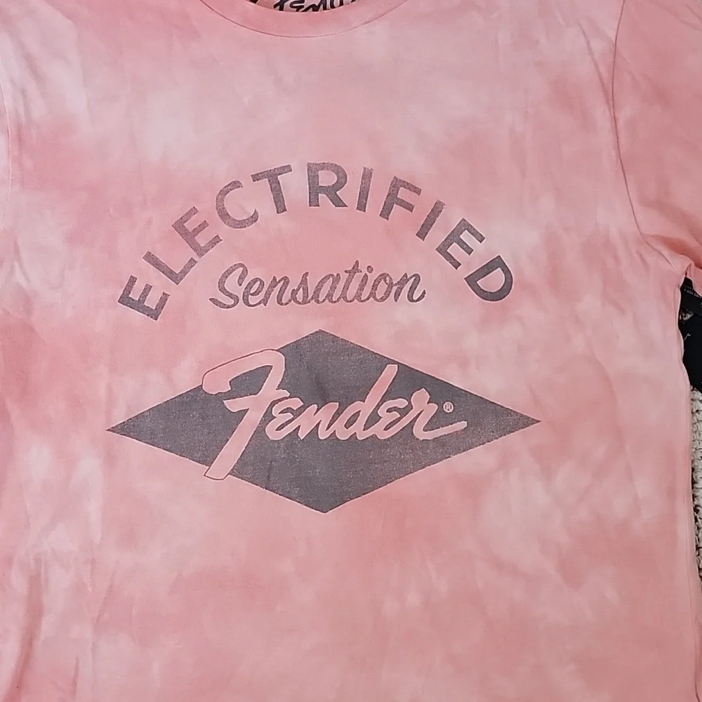Lucky Brand Pink Fender Tie Dye Tee Size XS - Picture 4 of 7
